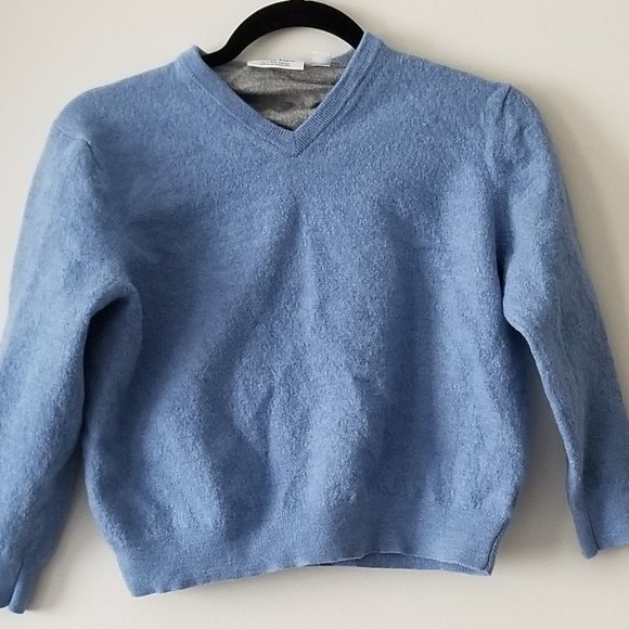 Calvin Klein Baby Merino Wool Baby Blue Sweater - Picture 2 of 5